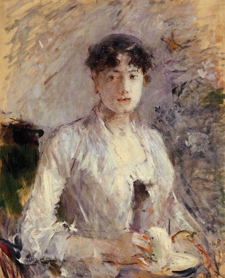 “Young Woman in Mauve” por Berthe Morisot